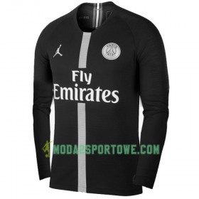 Koszulka Paris Saint-Germain Jodan Czarny Trzeci Stroje Piłkarskie 2018/19 Długi Rękaw